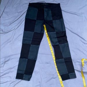 Joe’s Jeans Checkered Skinny Ankle Kathy in Black